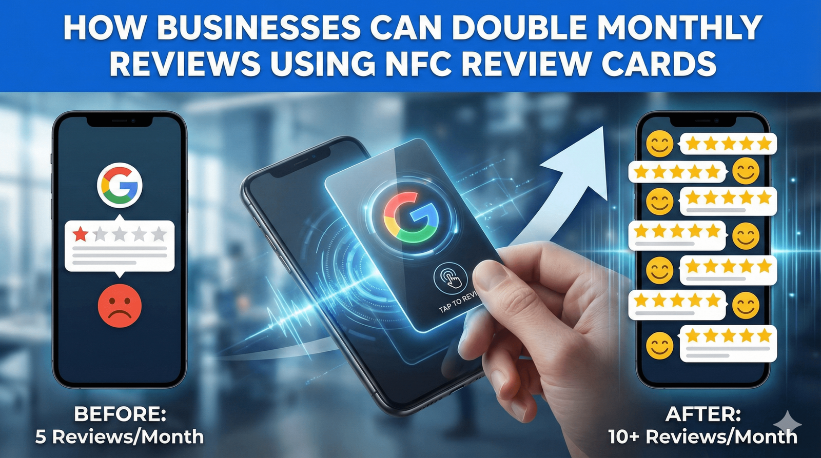 How Businesses Can Double Monthly Reviews Using NFC Review Cards